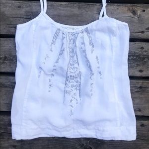 Eileen Fisher 100% Organic Linen Tank Petite Med